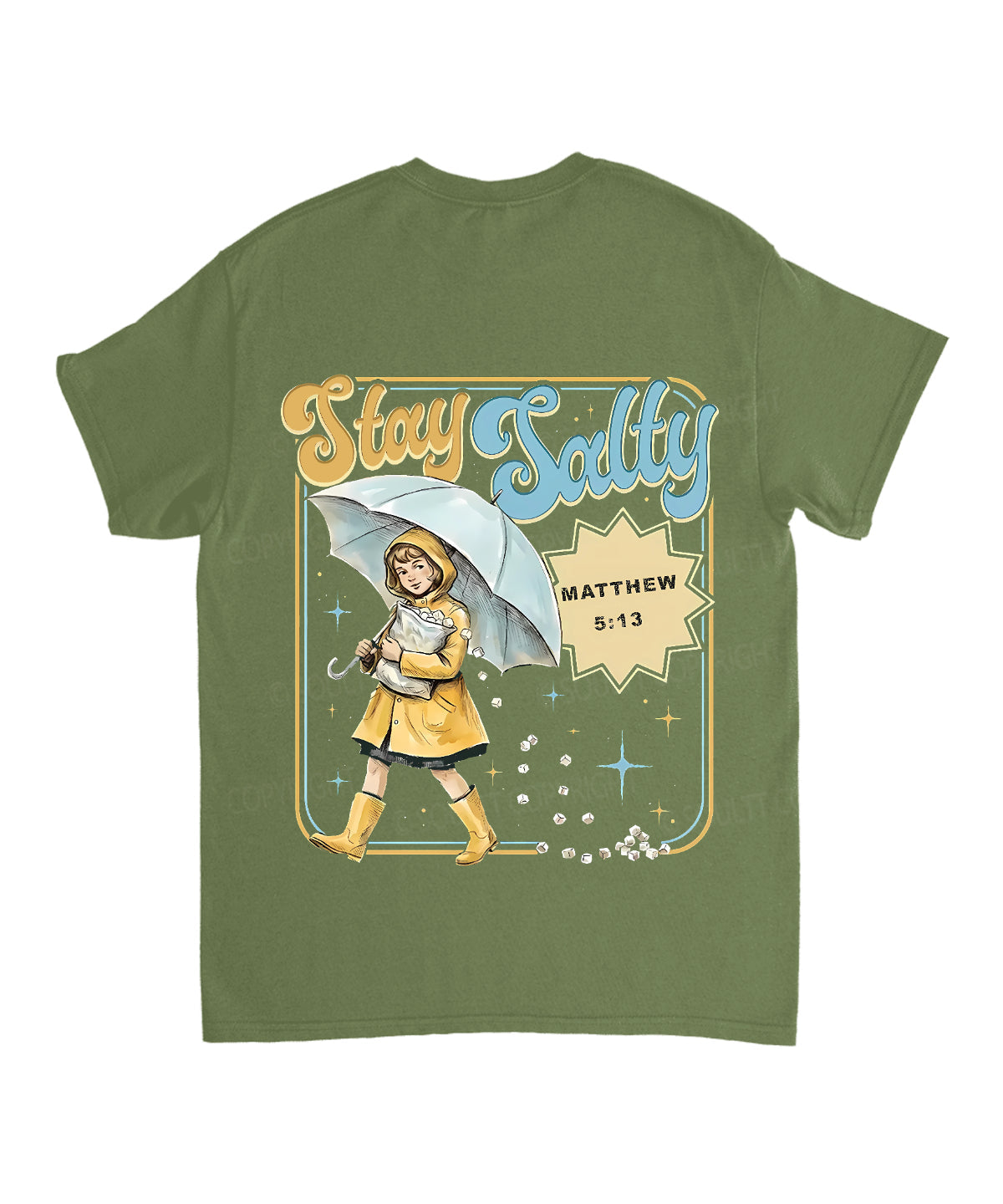 Stay Salty Double Sided Unisex Cotton Christian T-Shirt