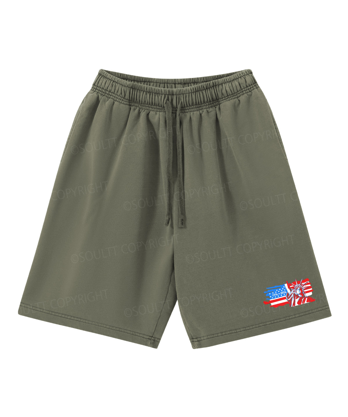 250 Years America Anniversary Double Sided Unisex Christian Washed T-Shirt & Shorts