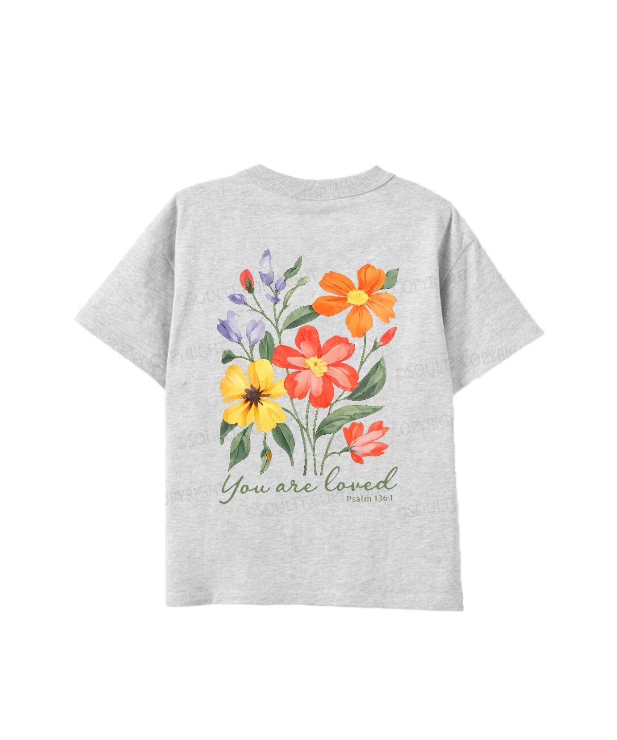 Kids You Are Loved Double Sided Cotton Christian T-shirt