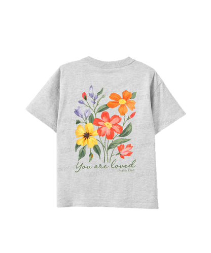 Kids You Are Loved Double Sided Cotton Christian T-shirt