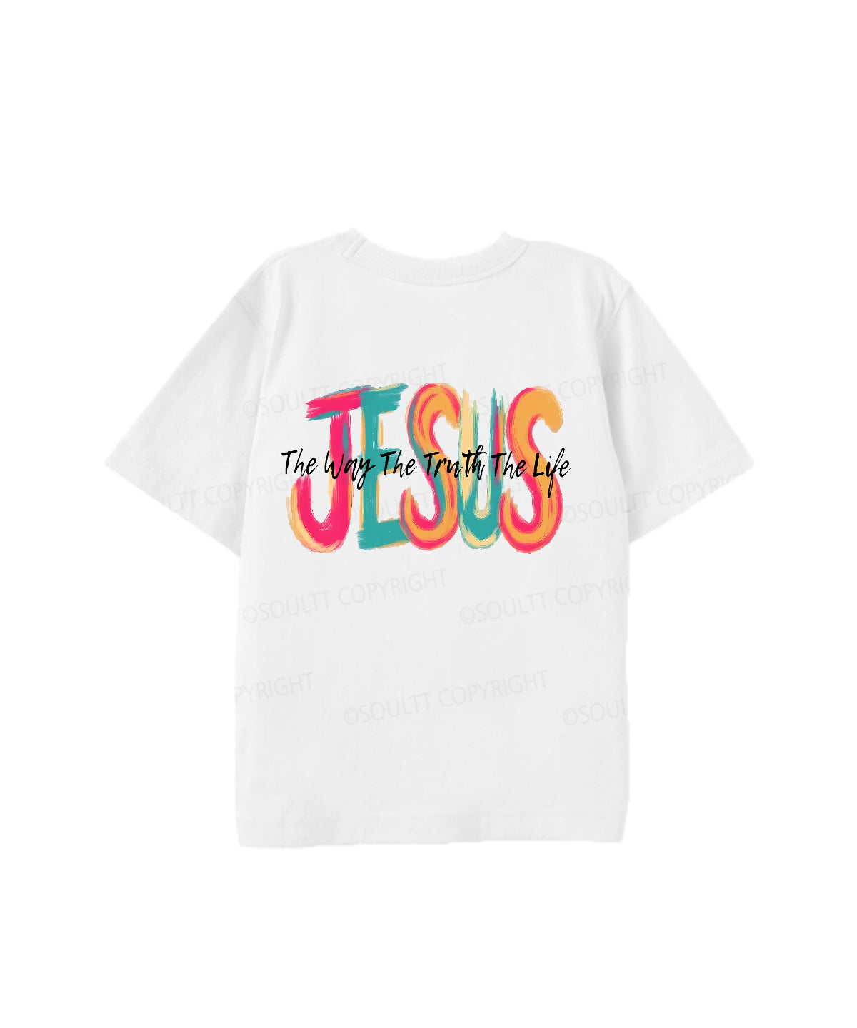 Kids Jesus The Way Double Sided Cotton Christian T-shirt