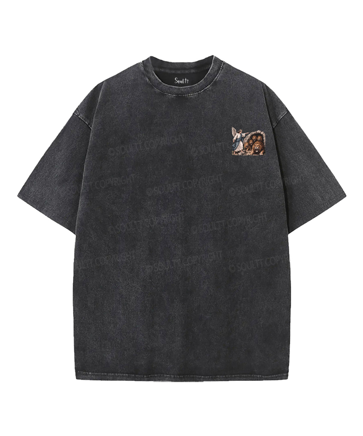 We're Taming Lions Double Sided Unisex Washed Christian T-shirt
