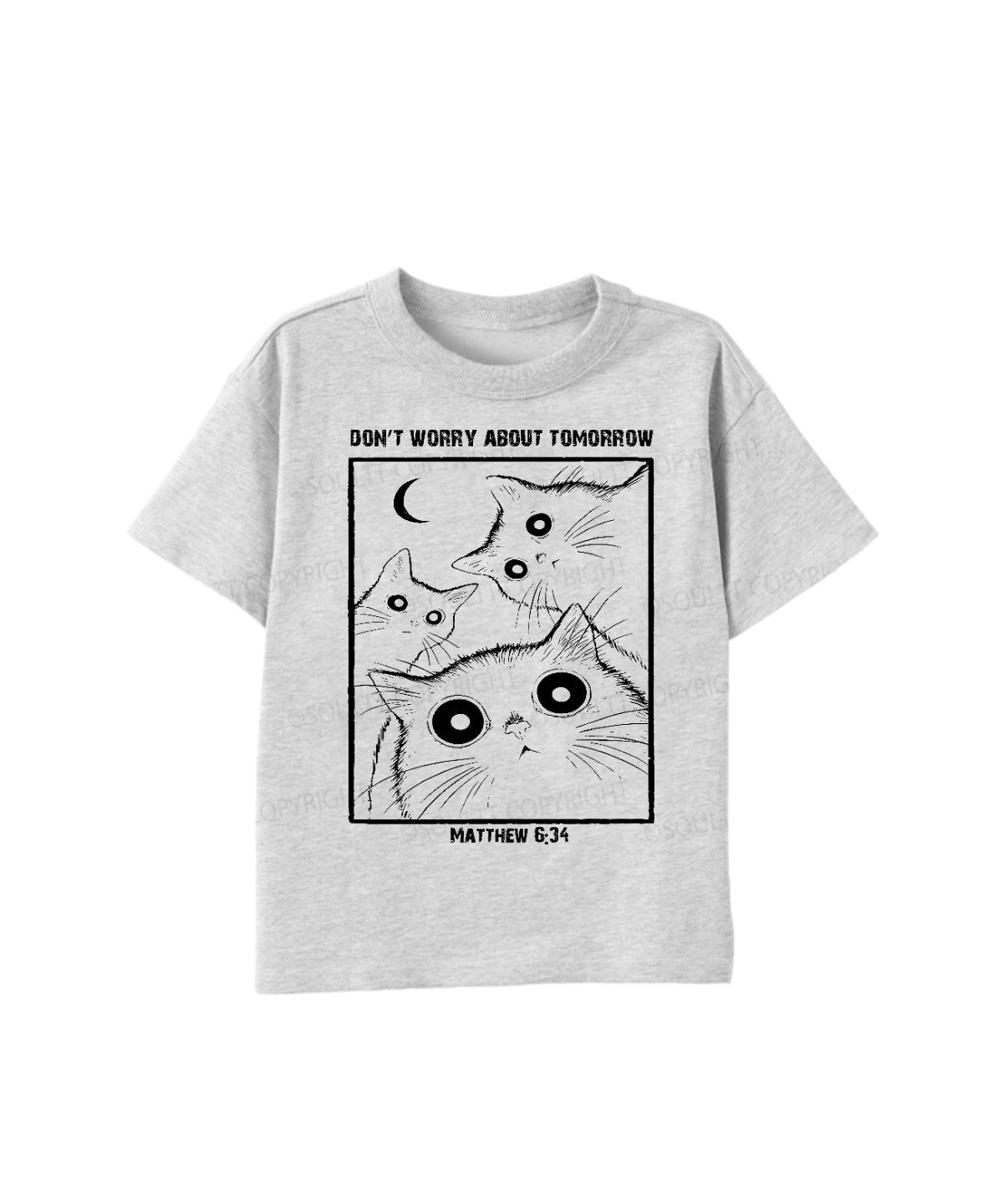 Kids Don't Worry About Tomorrow Cotton Christian T-shirt