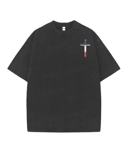 250 Years America Anniversary Double Sided Unisex Christian Washed T-Shirt & Shorts