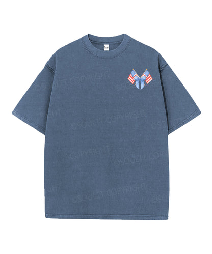 250 Years America Anniversary Double Sided Unisex Christian Washed T-Shirt & Shorts