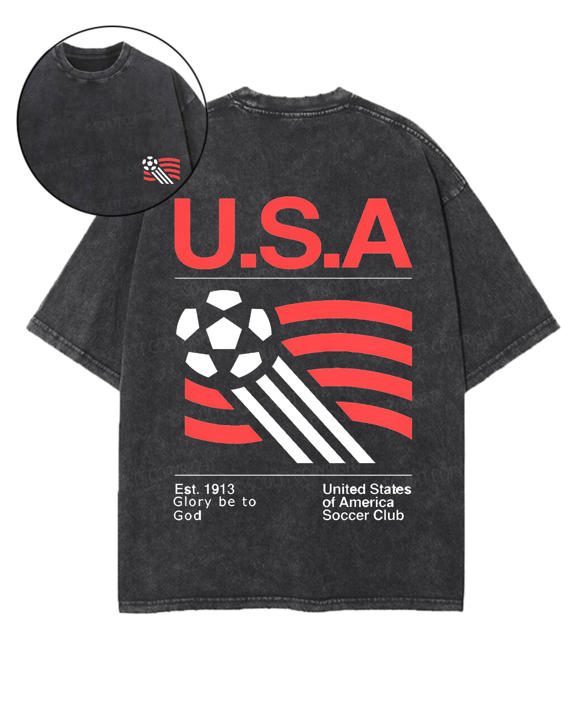 World Cup Double Sided Unisex Washed Christian T-shirt