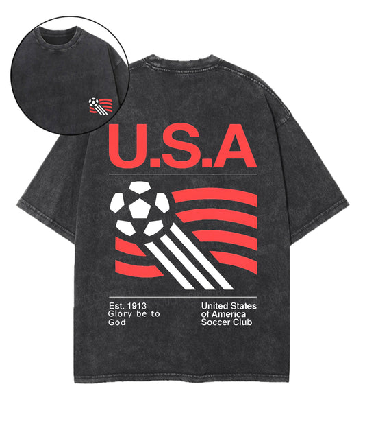World Cup Double Sided Unisex Washed Christian T-shirt