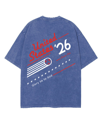 2026 World Cup Double Sided Unisex Washed Christian T-shirt