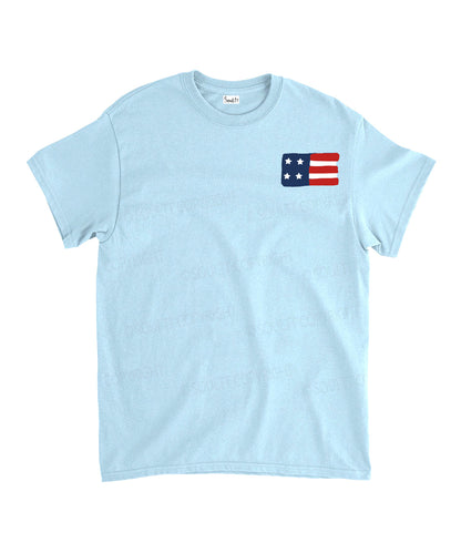 She Loves Jesus And America Too Double Sided Unisex Cotton Christian T-Shirt