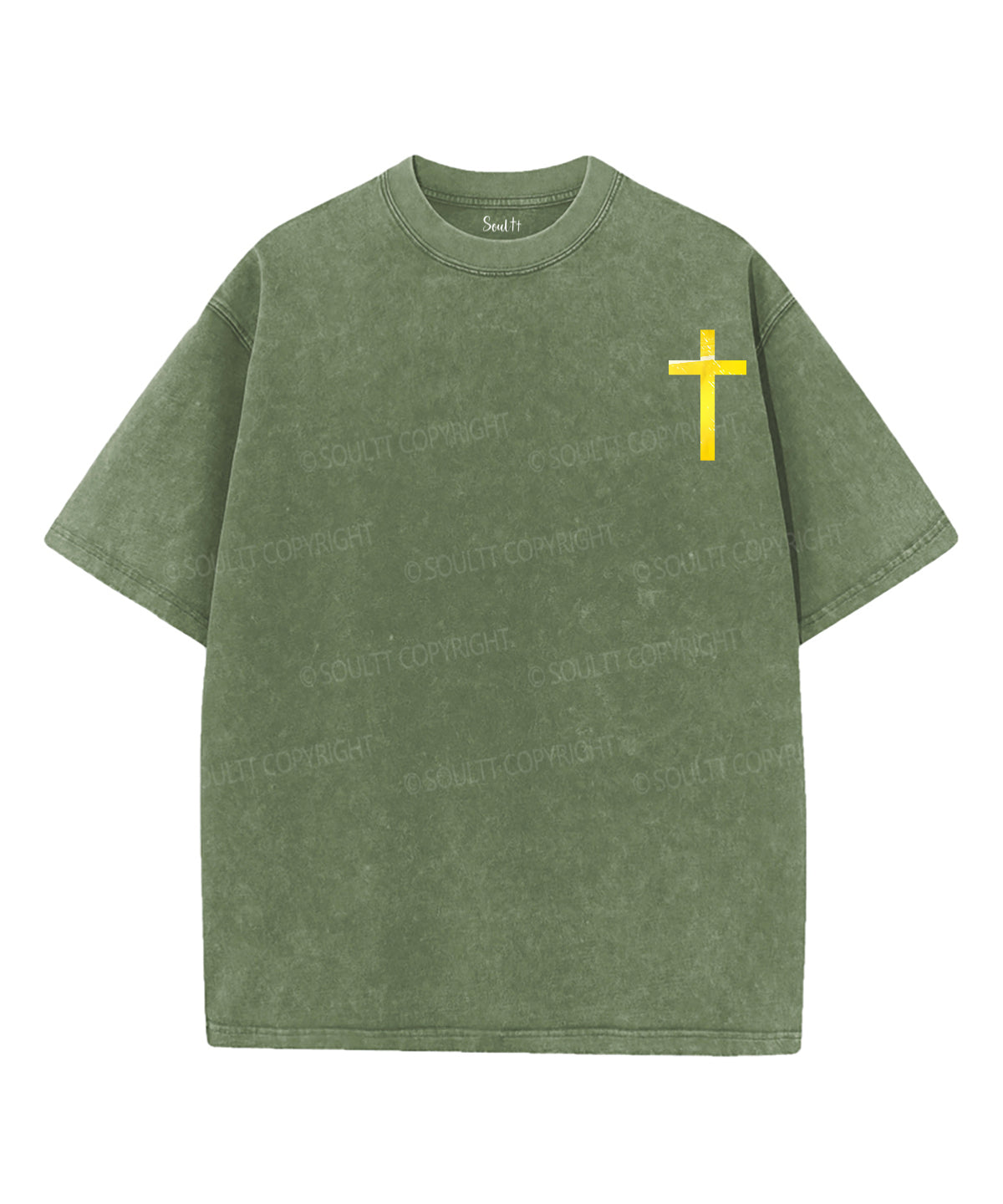 Life Is Butter With Jesus Double Sided Unisex Washed Christian T-shirt