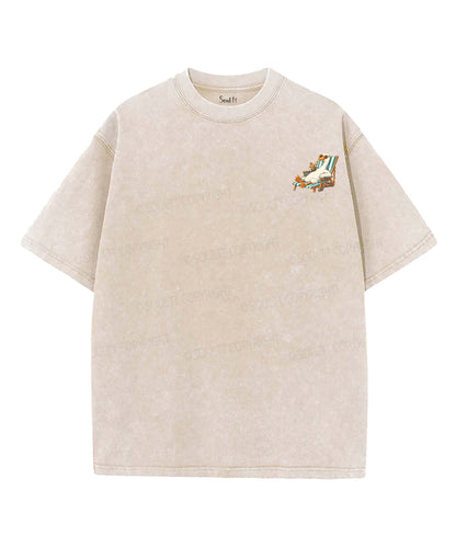 Feral But Salty Double Sided Unisex Washed Christian T-shirt