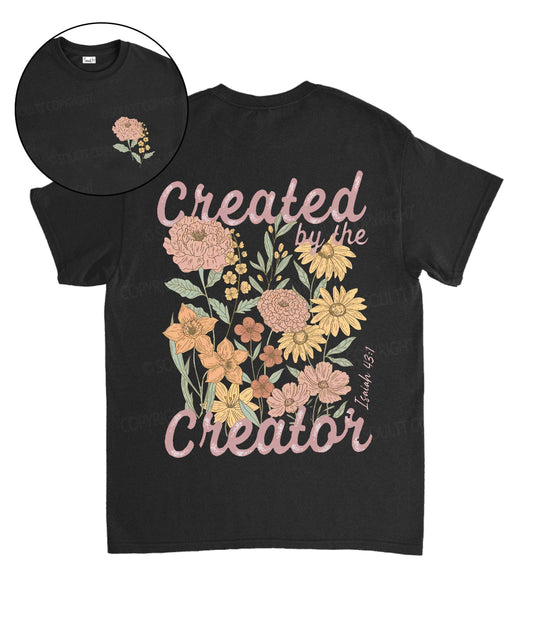 Created By The Creator Double Sided Unisex Cotton Christian T-Shirt