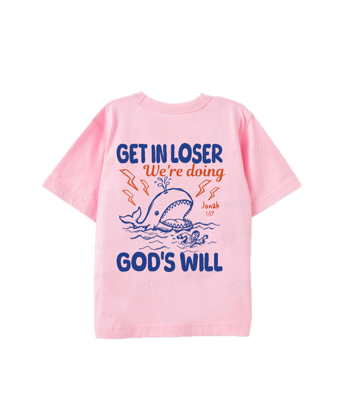 Kids We're Doing God's Will Double Sided Cotton Christian T-shirt