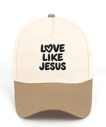 Love Like Jesus Embroidered Christian Trucker Hat