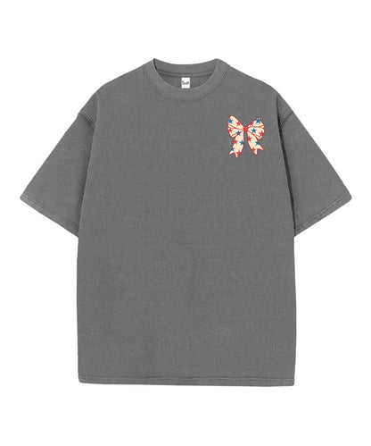 America Double Sided Unisex Christian Washed T-Shirt & Shorts