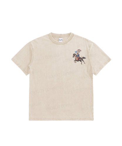 Kids 250 Years America Anniversary Double Sided Washed Christian T-shirt