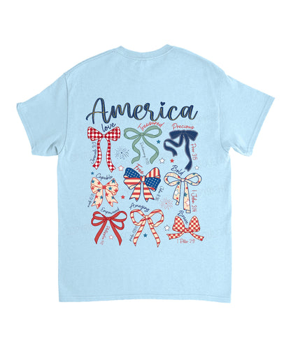America Double Sided Unisex Cotton Christian T-Shirt