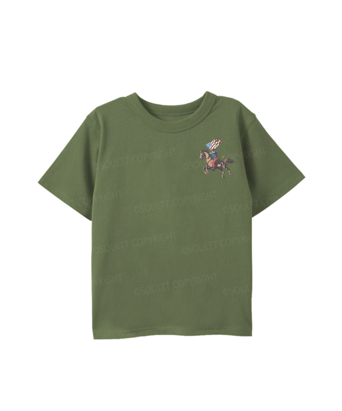 Kids 250 Years America Anniversary Double Sided Cotton Christian T-shirt