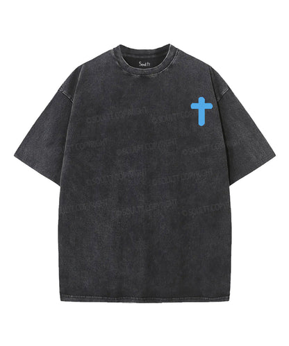 Freedom & Faith Double Sided Unisex Washed Christian T-shirt
