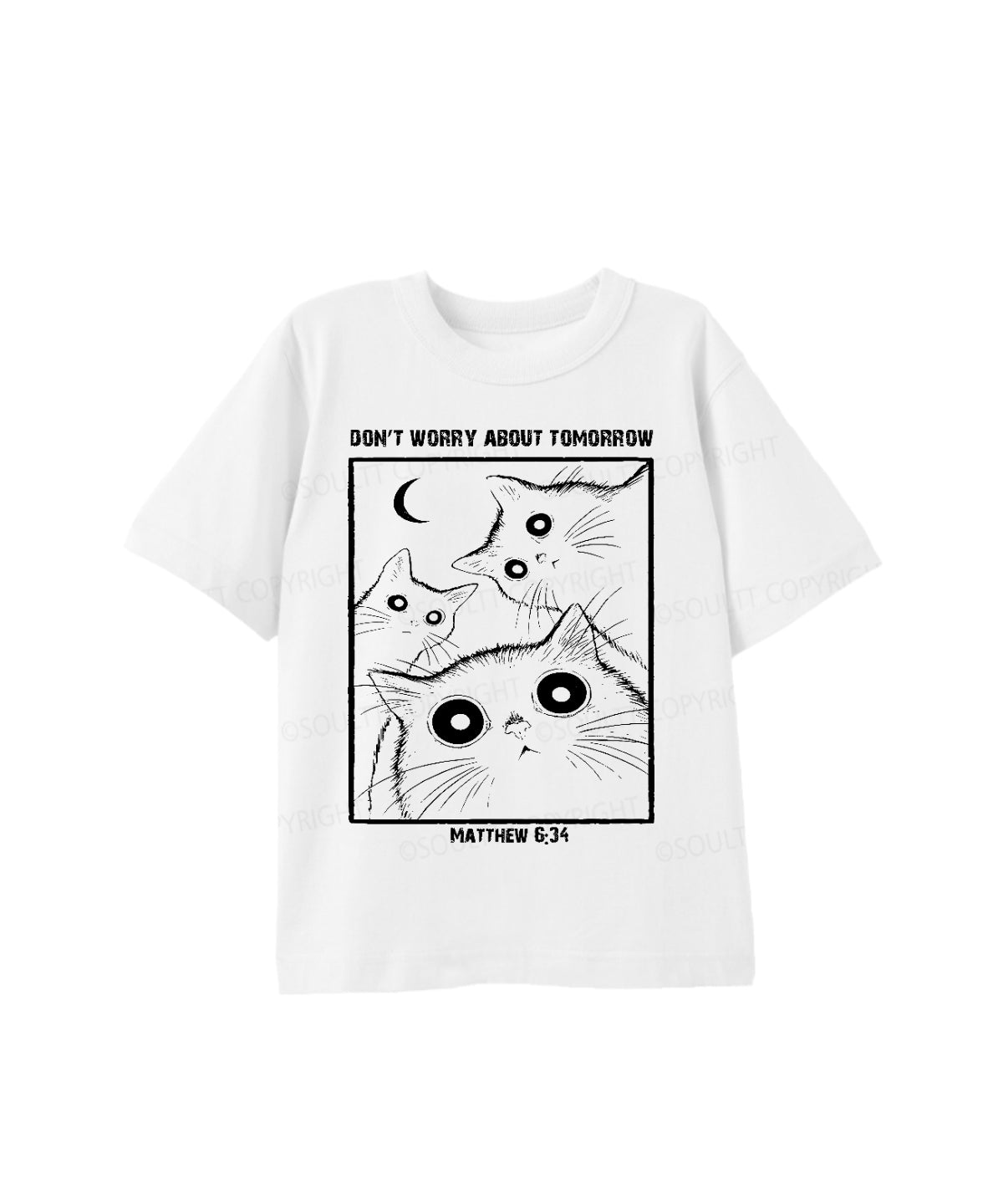 Kids Don't Worry About Tomorrow Cotton Christian T-shirt