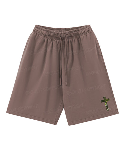 Rooted In Christ Double Sided Unisex Christian Washed T-Shirt & Shorts