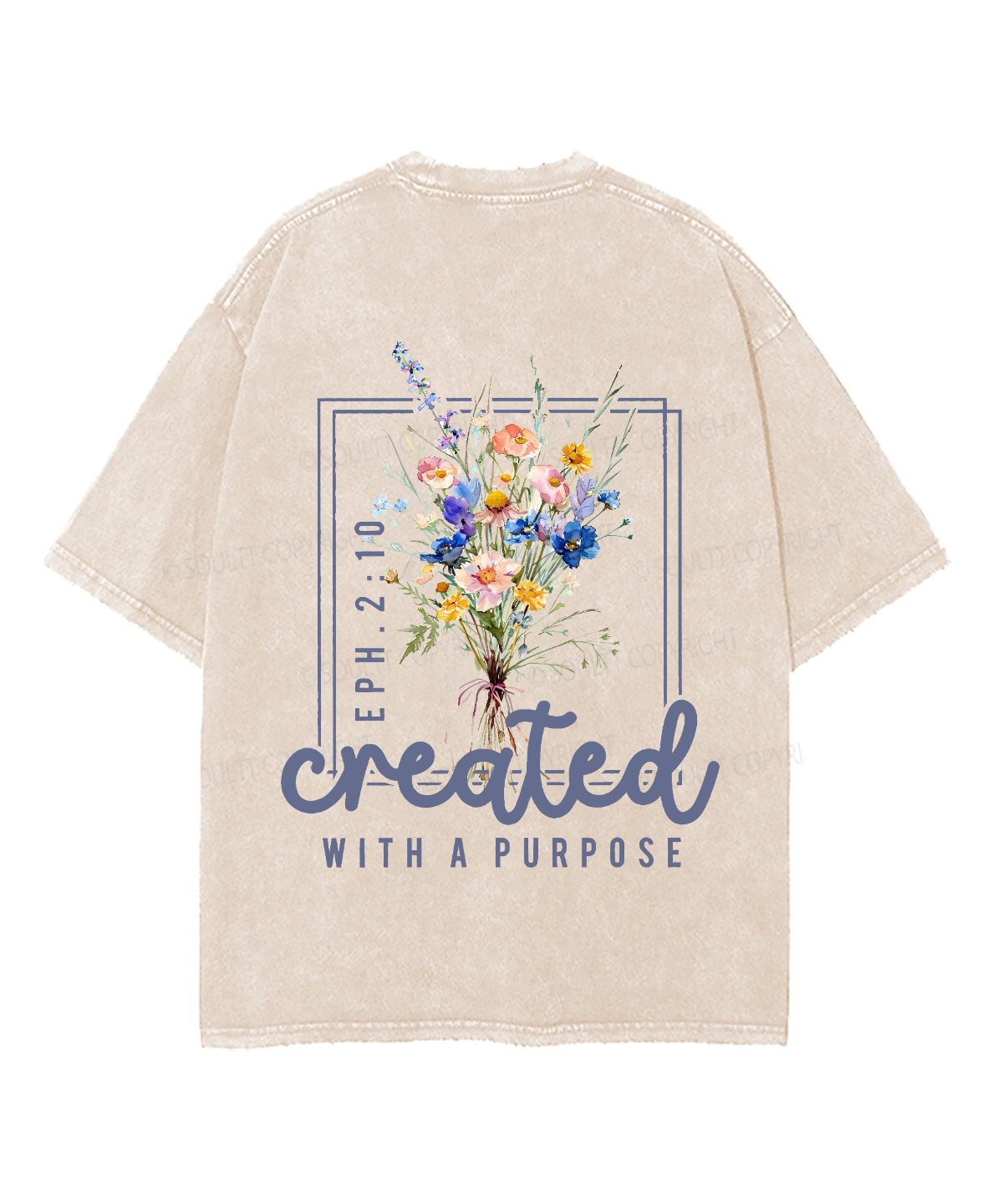 Created For Such A Time Double Sided Unisex Washed Christian T-shirt