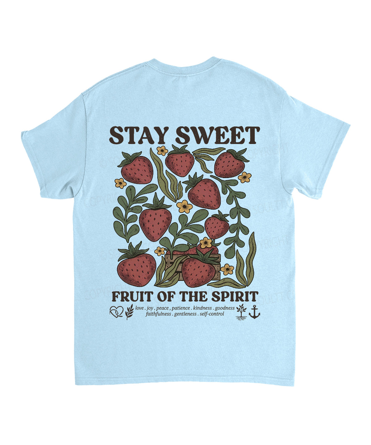 Fruit Of The Spirit Double Sided Unisex Cotton Christian T-Shirt