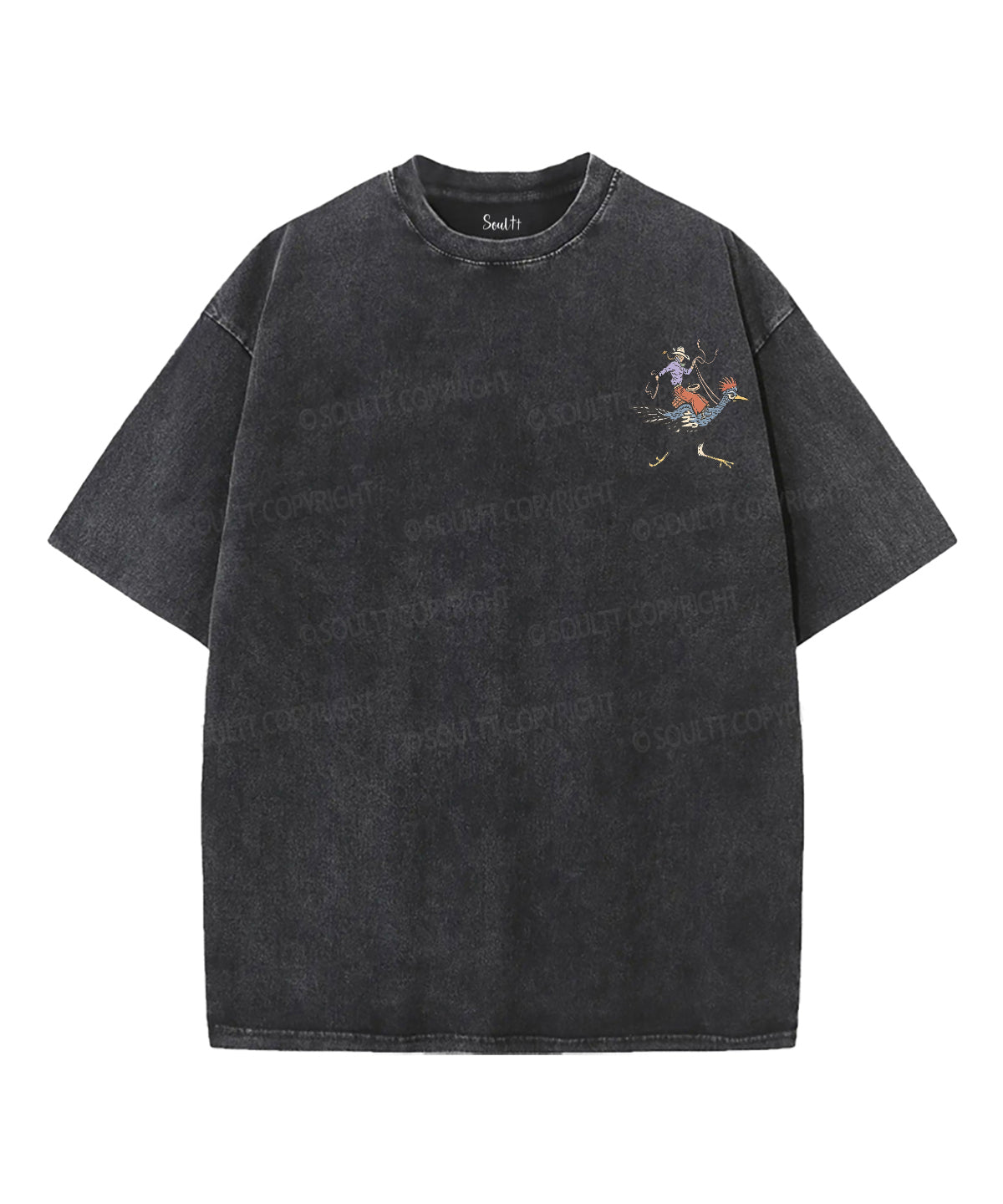Off To Praise The Lord Double Sided Unisex Washed Christian T-shirt