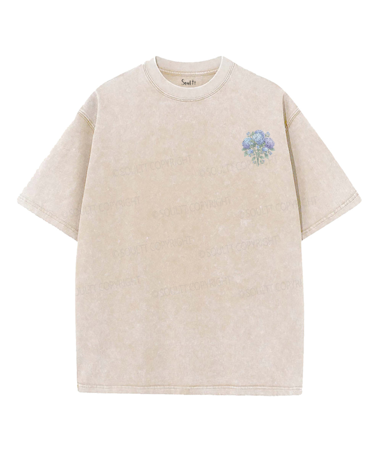Rooted In Christ Double Sided Unisex Washed Christian T-shirt