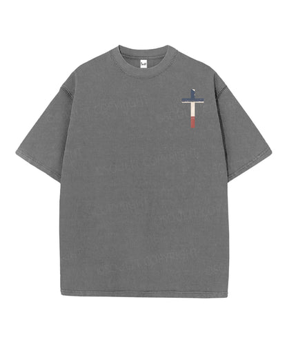 250 Years America Anniversary Double Sided Unisex Christian Washed T-Shirt & Shorts