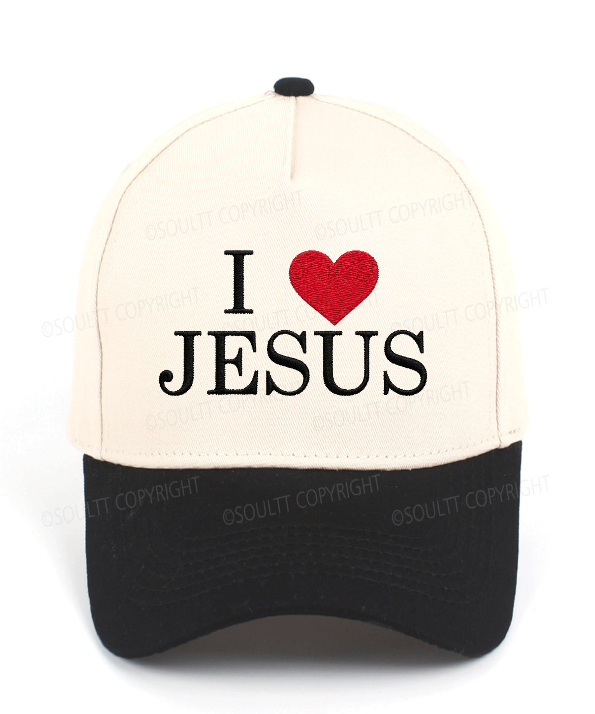 I Love Jesus Embroidered Christian Trucker Hat