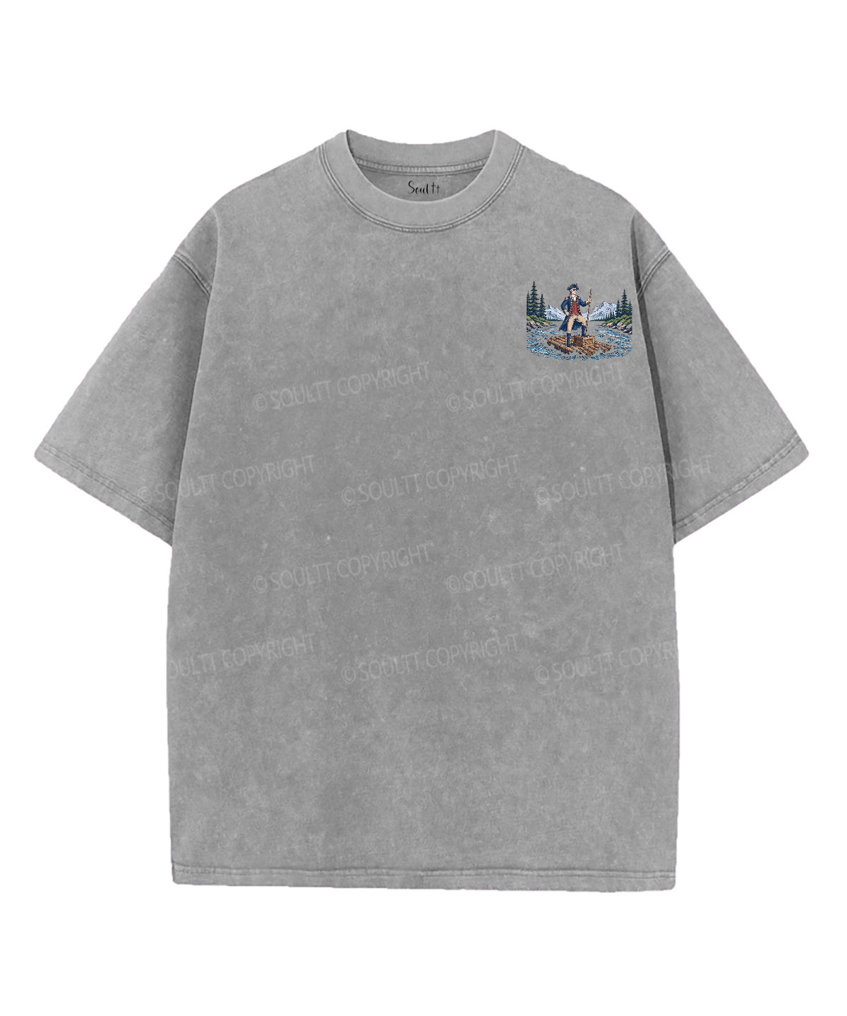 Faith & Freedom Double Sided Unisex Washed Christian T-shirt