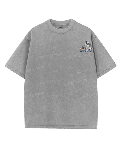 We're Walking On Water Double Sided Unisex Washed Christian T-shirt