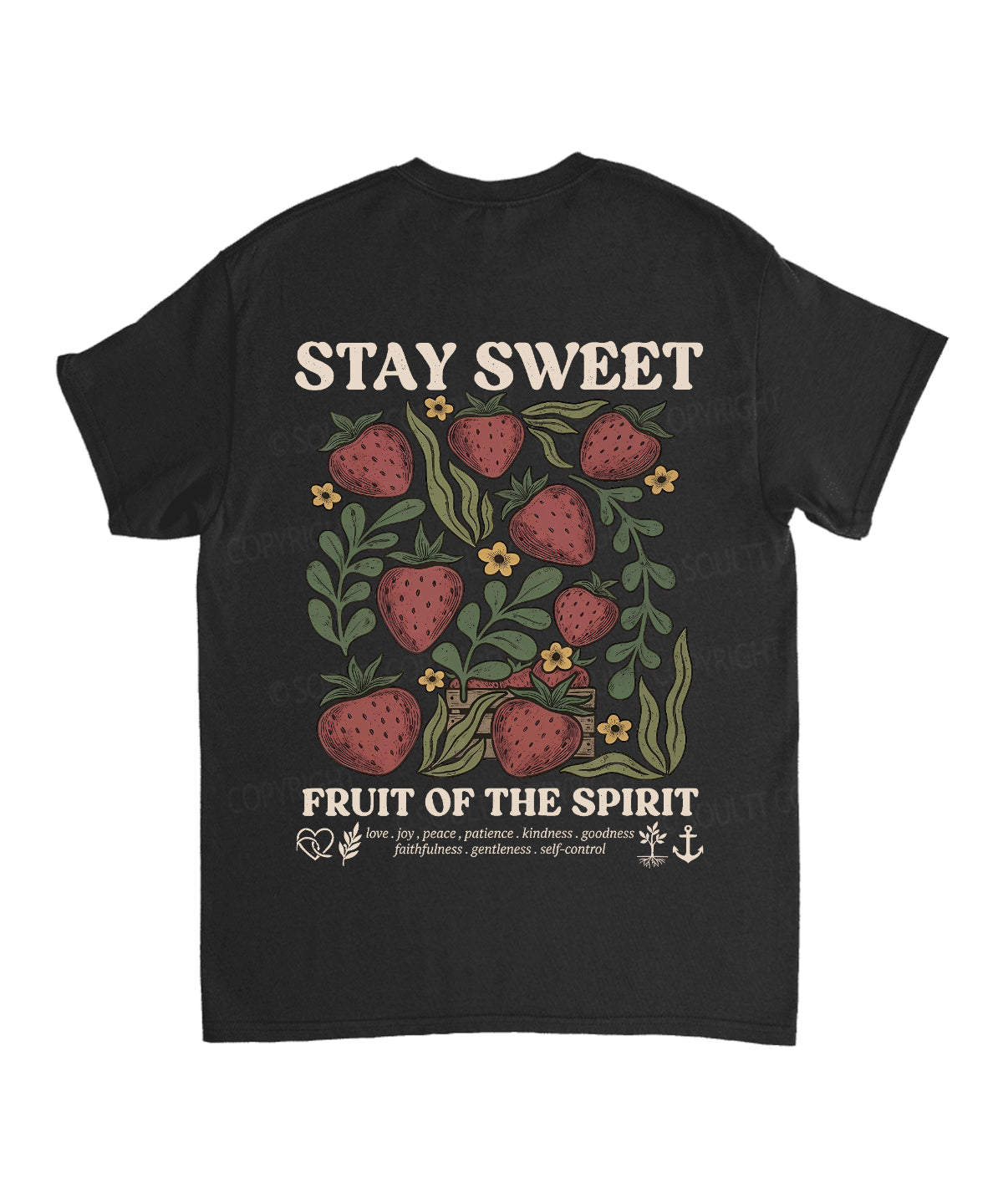 Fruit Of The Spirit Double Sided Unisex Cotton Christian T-Shirt