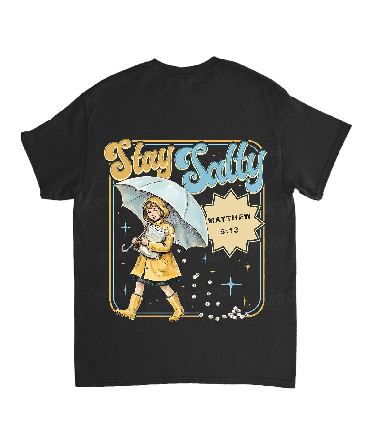 Stay Salty Double Sided Unisex Cotton Christian T-Shirt