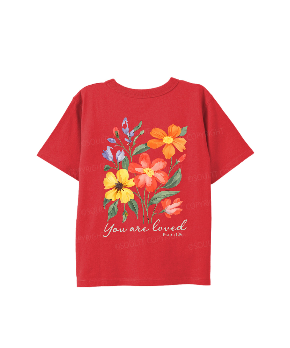 Kids You Are Loved Double Sided Cotton Christian T-shirt