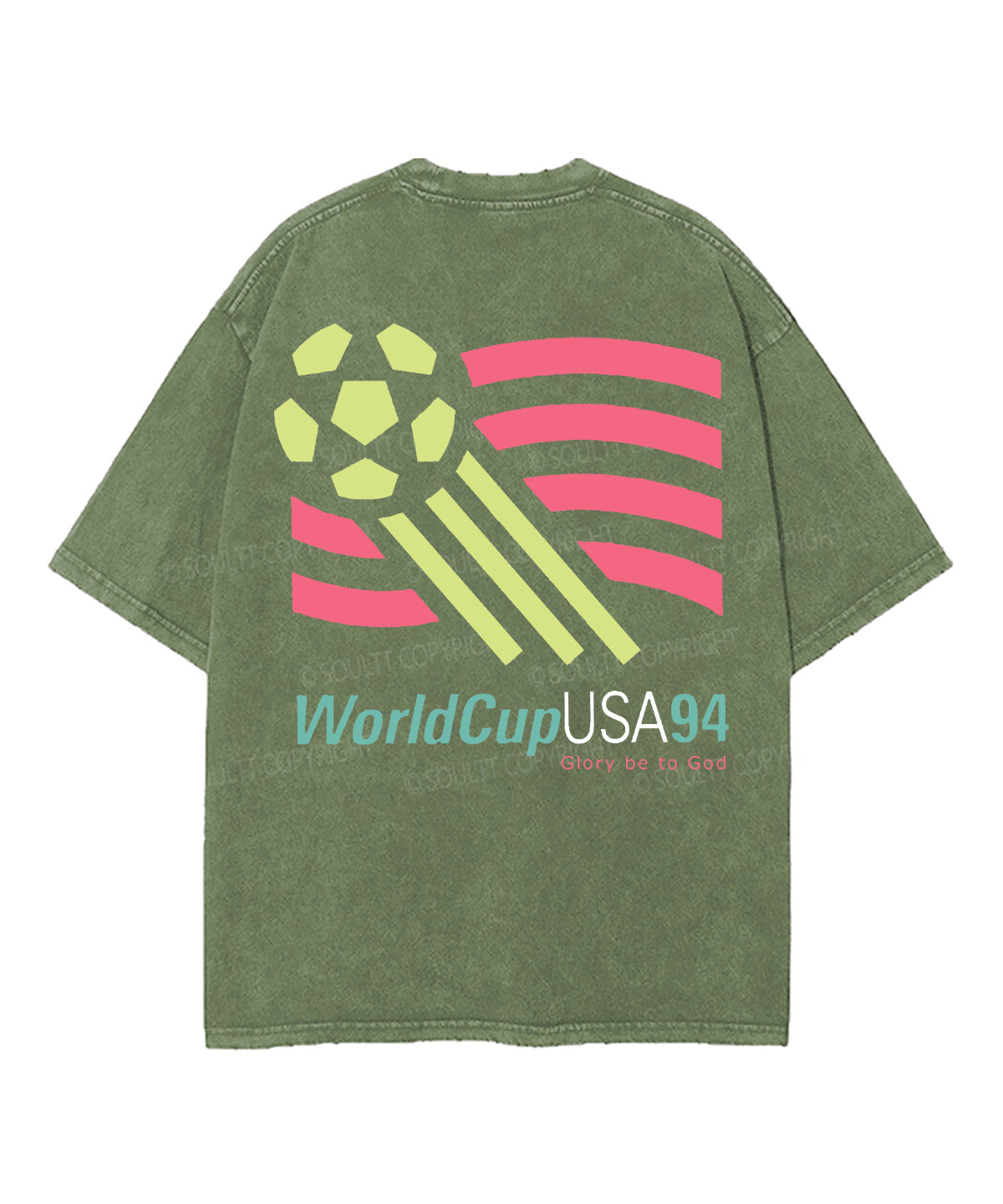 World Cup Double Sided Unisex Washed Christian T-shirt