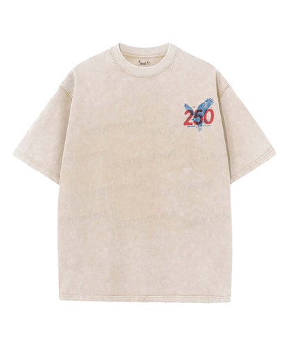 One Nation Under God Double Sided Unisex Washed Christian T-shirt