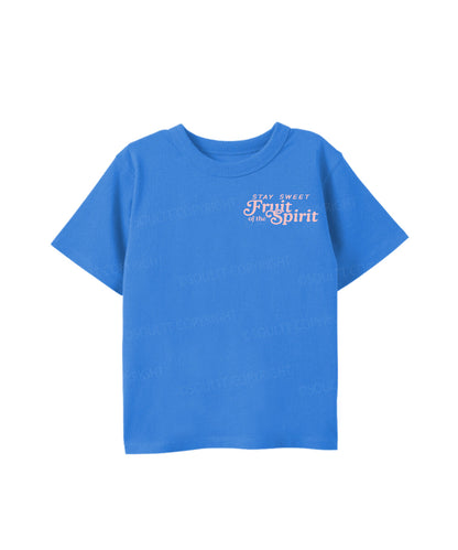 Kids Fruit Of The Spirit Double Sided Cotton Christian T-shirt