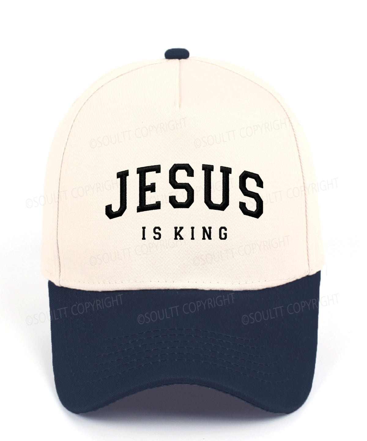 Jesus Is King Embroidered Christian Trucker Hat