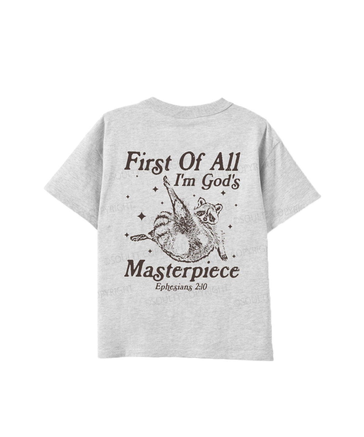Kids First Of All I'm God's Double Sided Cotton Christian T-shirt