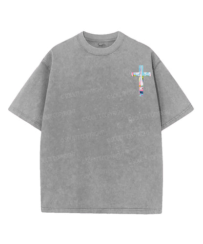 Life Is Better With Jesus Double Sided Unisex Washed Christian T-shirt