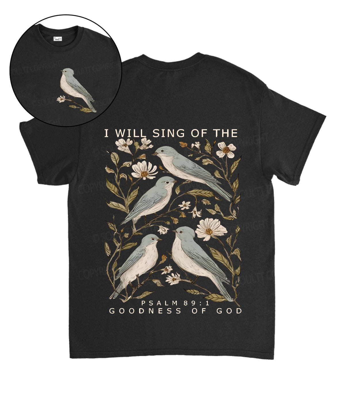 I Will Sing Of The Goodness Of God Double Sided Unisex Cotton Christian T-Shirt