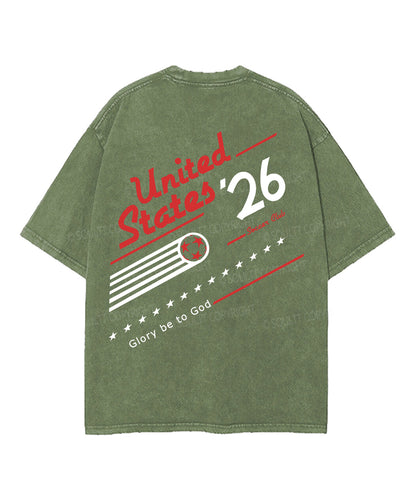 2026 World Cup Double Sided Unisex Washed Christian T-shirt