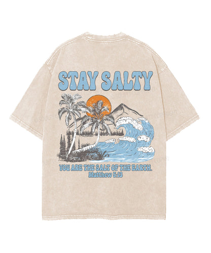 You Are The Salt Of The earth Double Sided Unisex Washed Christian T-shirt