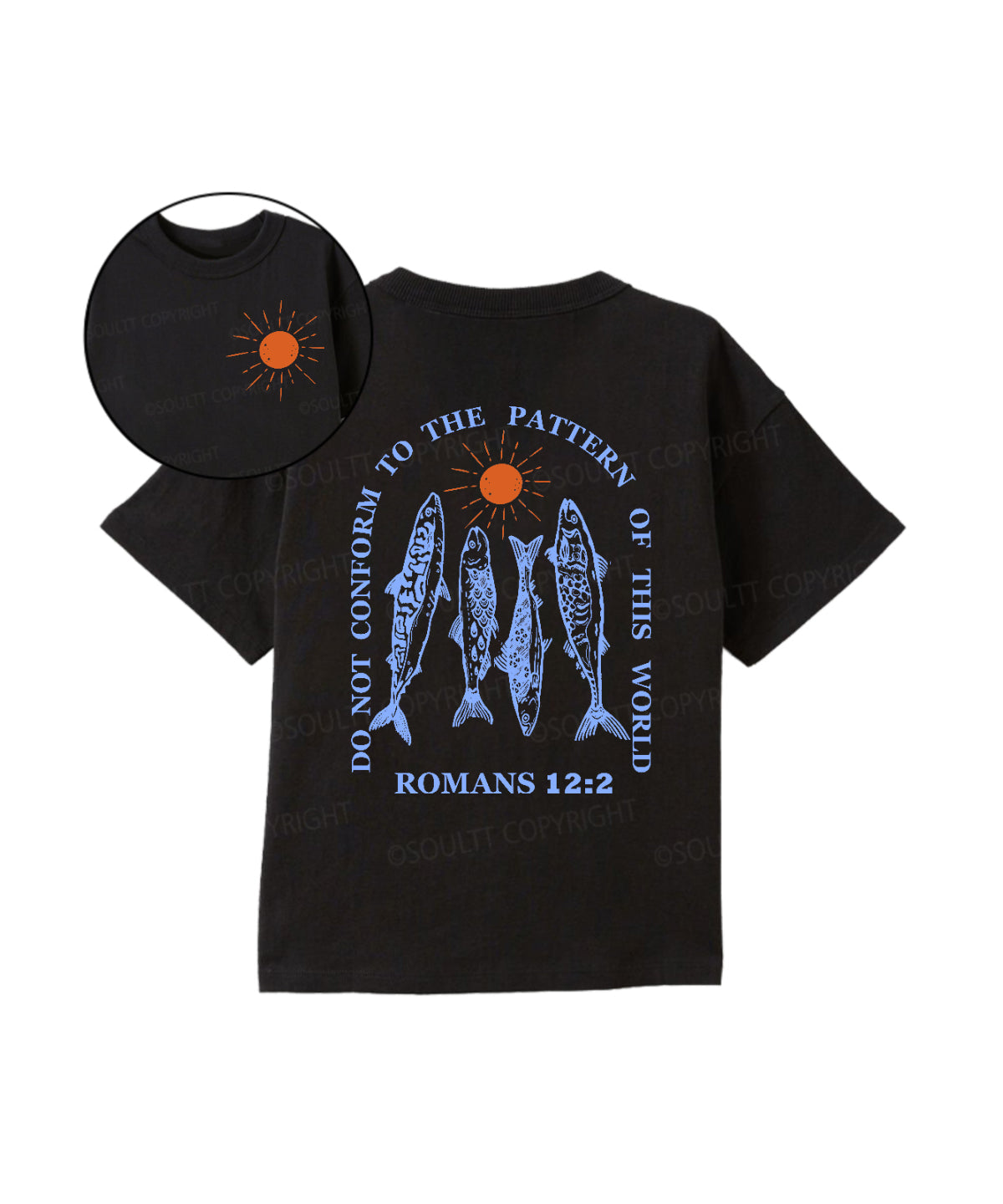 Kids Do Not Conform To The Pattern Of This World Double Sided Cotton Christian T-shirt