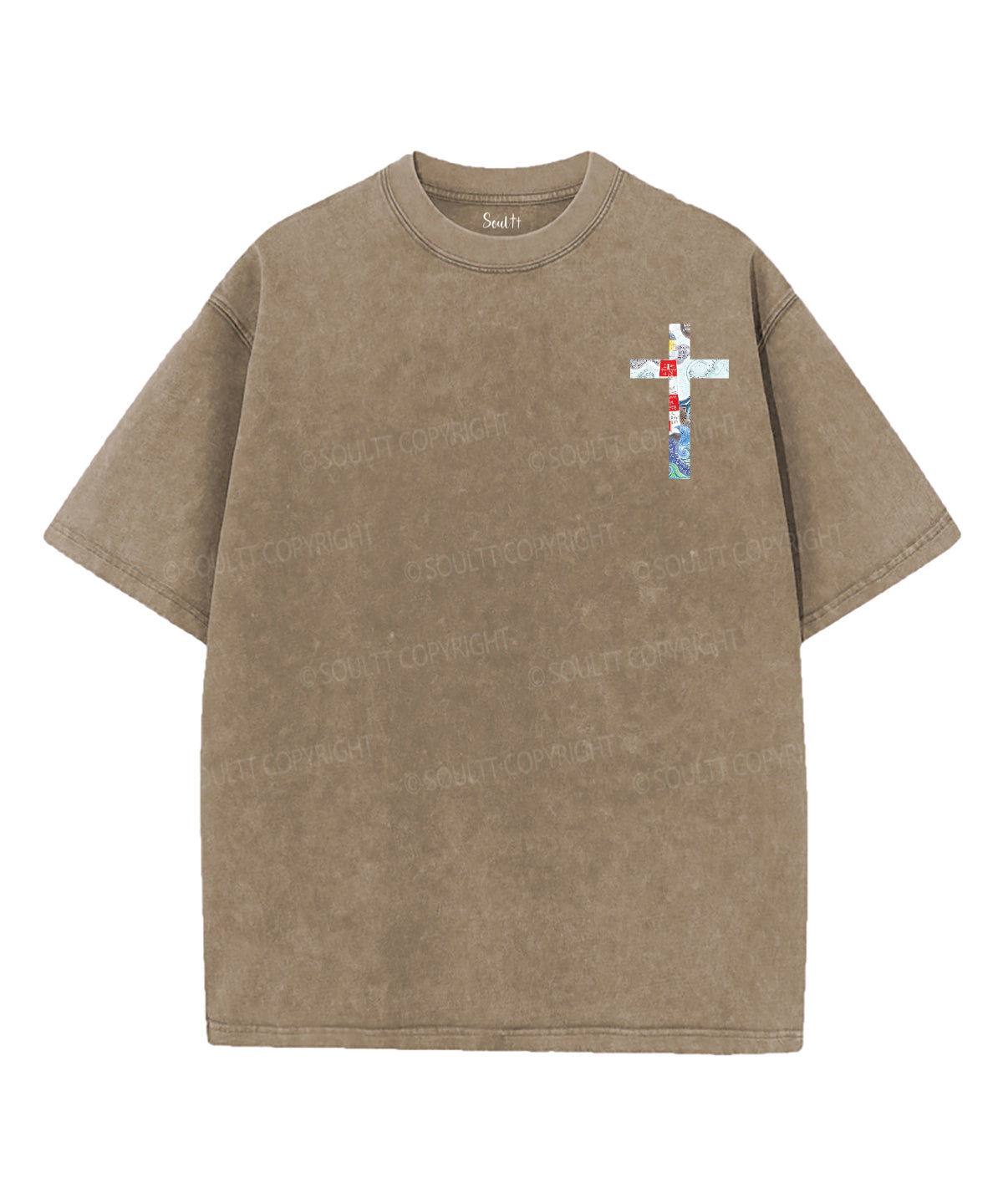 Light Of The World Double Sided Unisex Washed Christian T-shirt