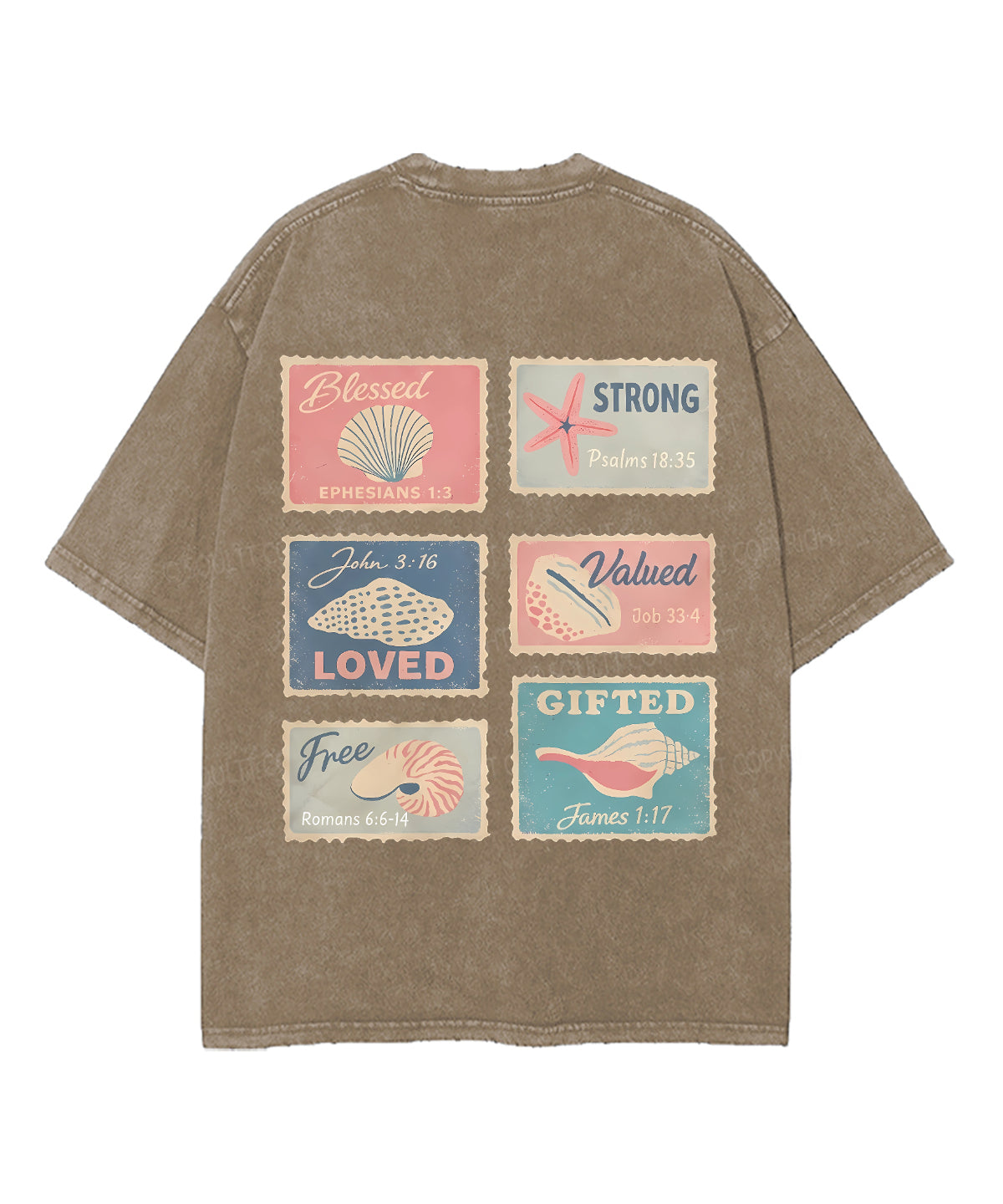 Blessed Double Sided Unisex Washed Christian T-shirt