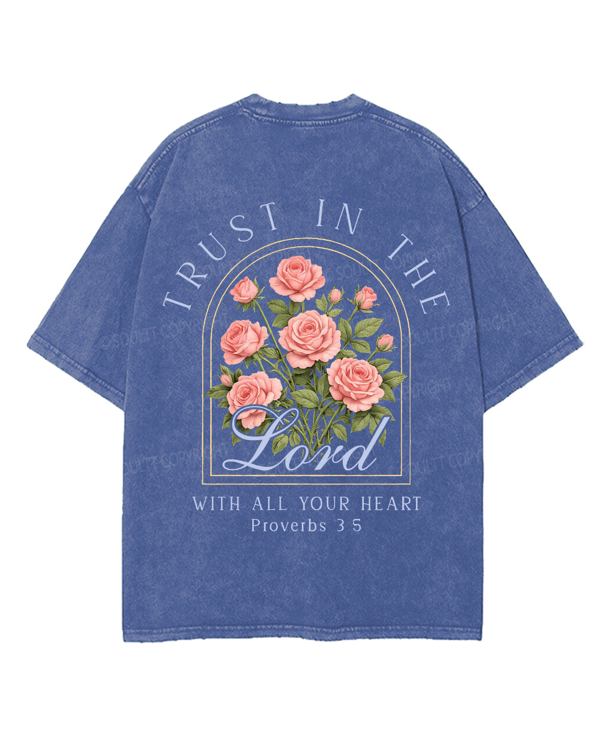 Trust In The Lord Double Sided Unisex Washed Christian T-shirt
