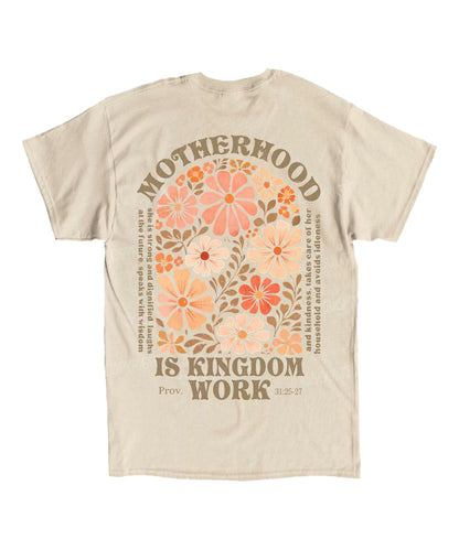 Motherhood Is Kingdom Work Double Sided Unisex Cotton Christian T-Shirt